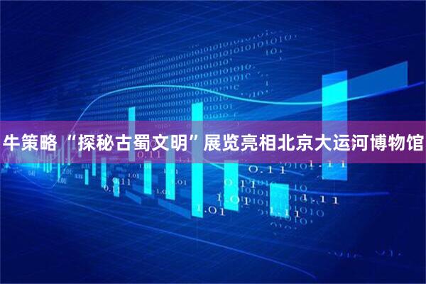 牛策略 “探秘古蜀文明”展览亮相北京大运河博物馆
